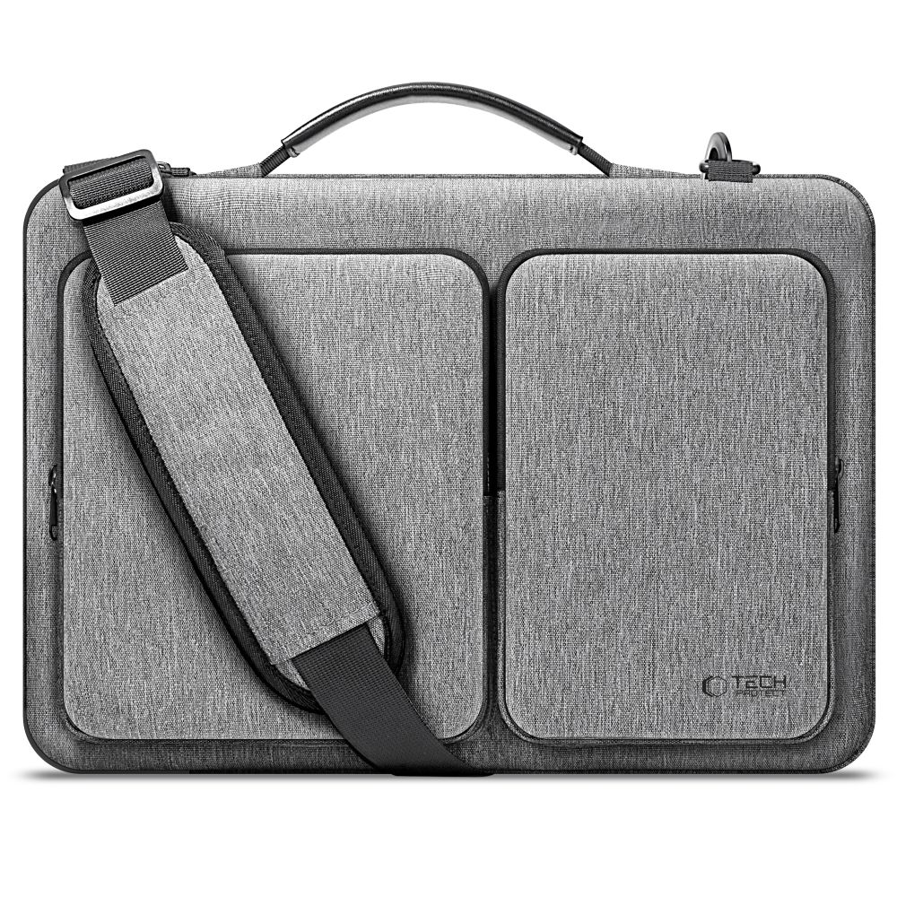 Tech-Protect Defender Bag 13-14" nešiojamojo kompiuterio krepšys, pilkas
