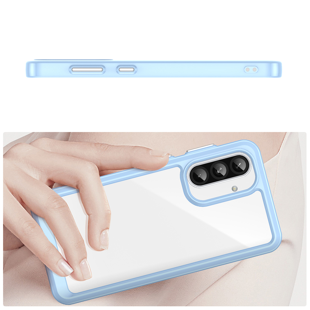 „Outer Space“ dėklas, skirtas „Samsung Galaxy A56“ su lanksčiu rėmeliu, mėlynas