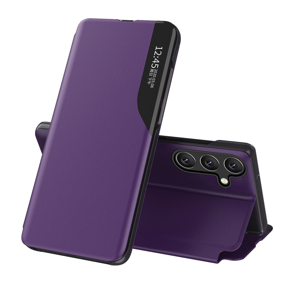 Hurtel Samsung Galaxy A26 flip case Eco Leather View, purple