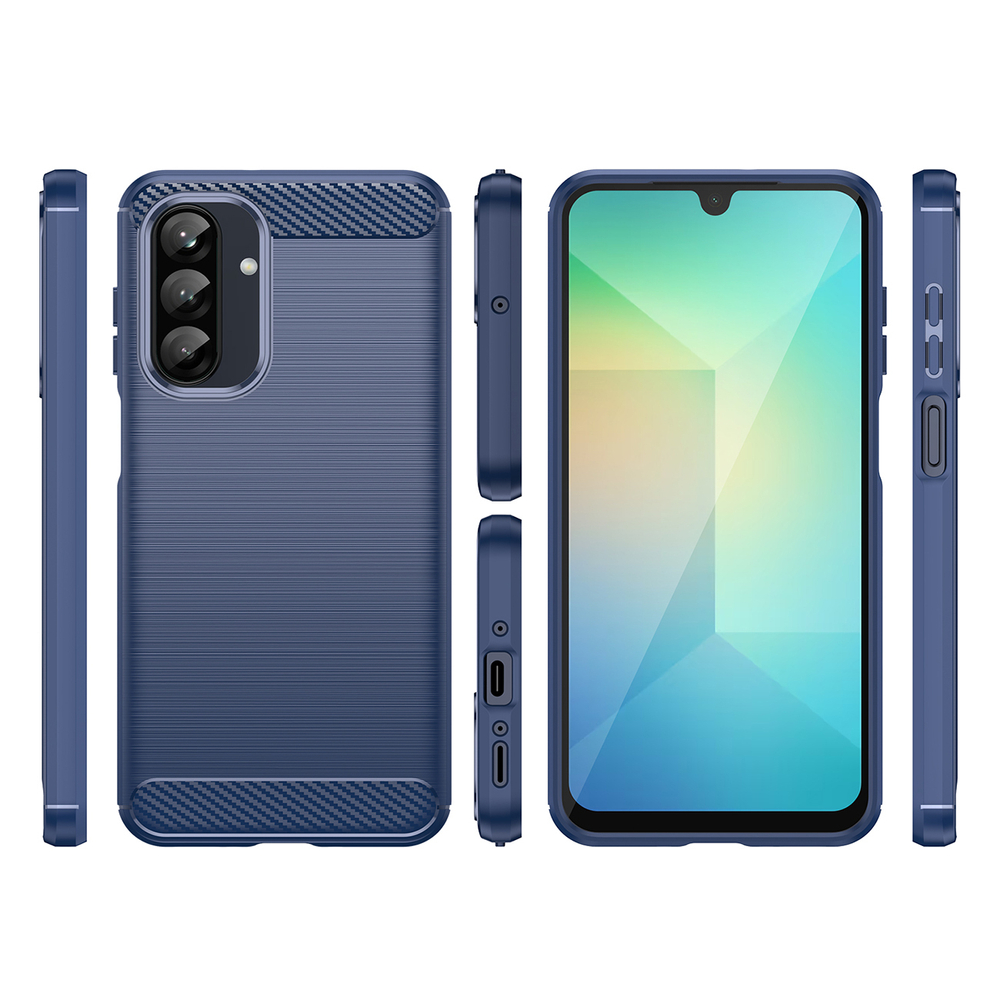 Mėlynas dėklas Carbon Case, skirtas Samsung Galaxy A26