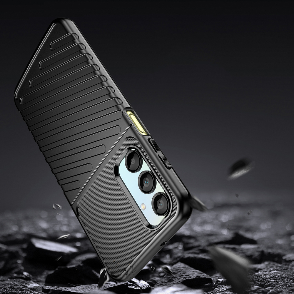 Thunder Case for Samsung Galaxy A26 Silicone Armored Cover, Black