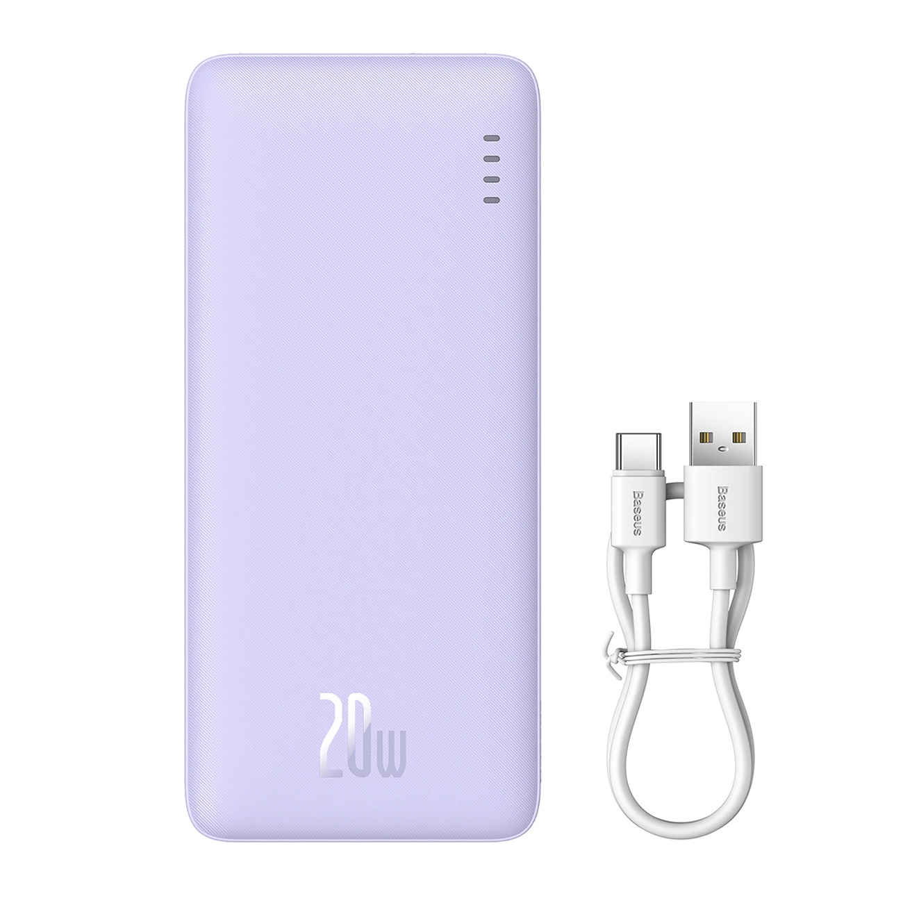 Baseus Airpow Fast Charge Power Bank 20000mAh 20W Nebula Purple?With Simple Series Containing universal USB to Type-C...