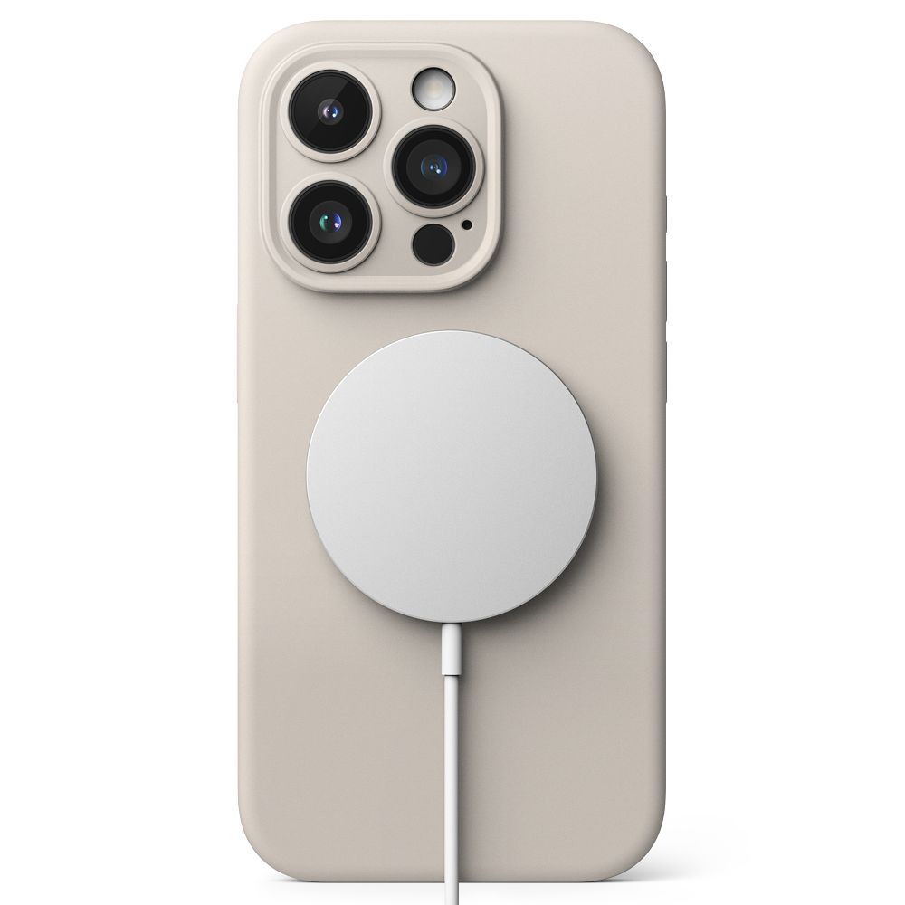 Ringke Silicone MagSafe iPhone 15 Pro Max Case - Beige