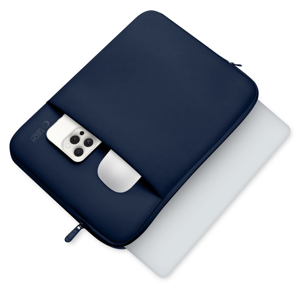 Tech-Protect Neoprene Laptop Case 15-16\", Navy Blue