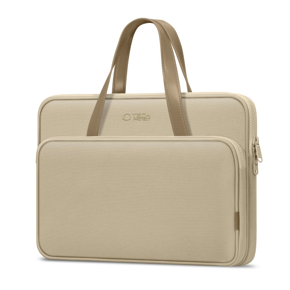 Tech-Protect Carrying Bag for 15-16\" Laptop, Beige