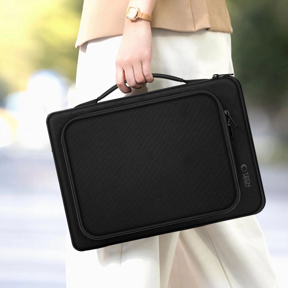 Tech-Protect Basic Bag nešiojamojo kompiuterio krepšys 15-16\", juodas