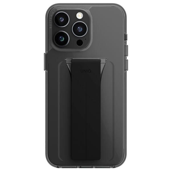Uniq case Heldro Mount with Stand iPhone 15 Pro Max 6.7\\\" smoke/vapor smoke