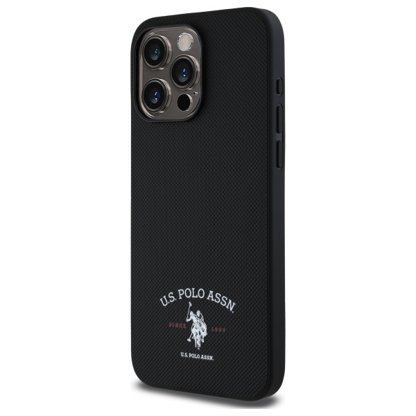 US Polo USHCP15XPARK iPhone 15 Pro Max 6.7\\\" black/black Printed DH Logo