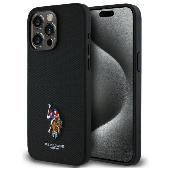 US Polo USHCP15XPEMK iPhone 15 Pro Max 6.7\" black/black Embroidered DH Color