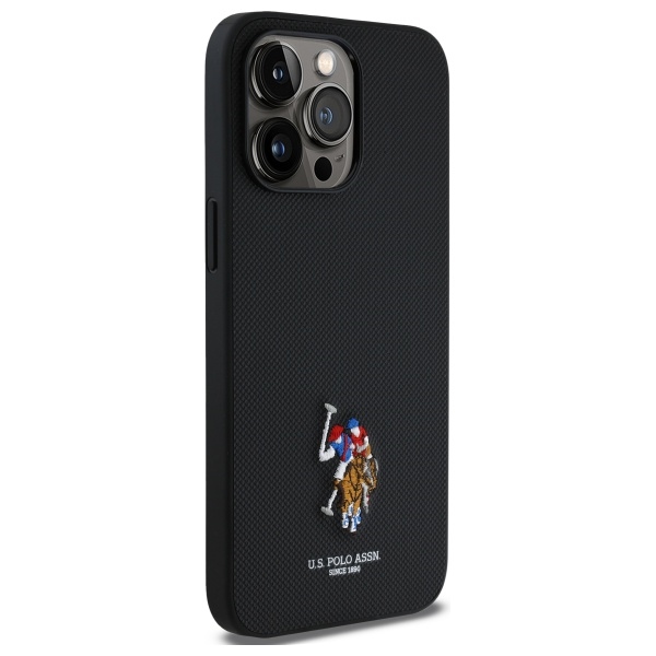 US Polo USHCP15XPEMK iPhone 15 Pro Max 6.7\\\" black/black Embroidered DH Color