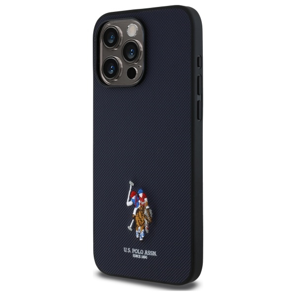 US Polo USHCP15XPEMV iPhone 15 Pro Max 6.7\\\" Navy Embroidered DH Color