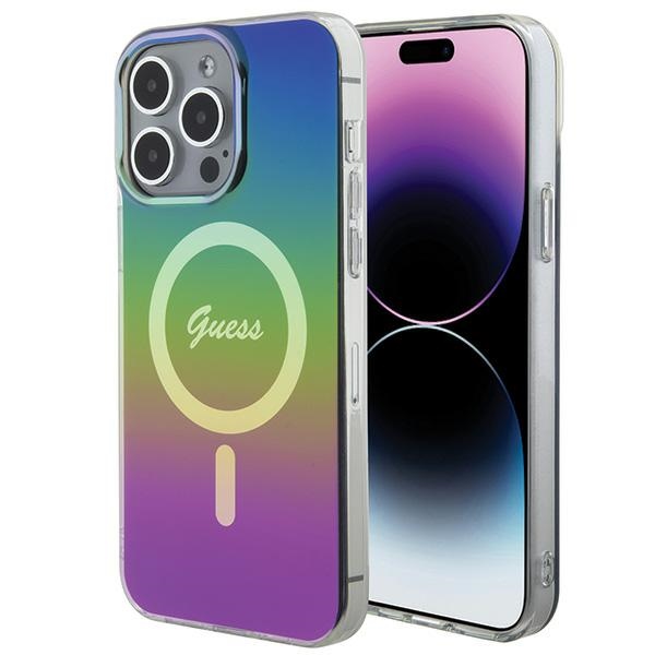 Guess dėklas iPhone 15 Pro Max telefonui IML Iridescent MagSafe, daugiaspalvis