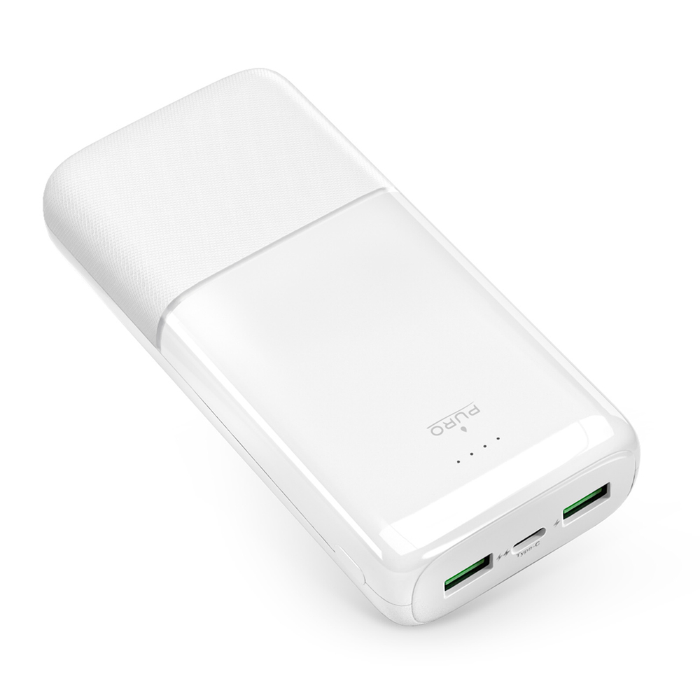 Išorinė baterija Puro DAILY 20 PLUS 20000mAh 22.5W, balta