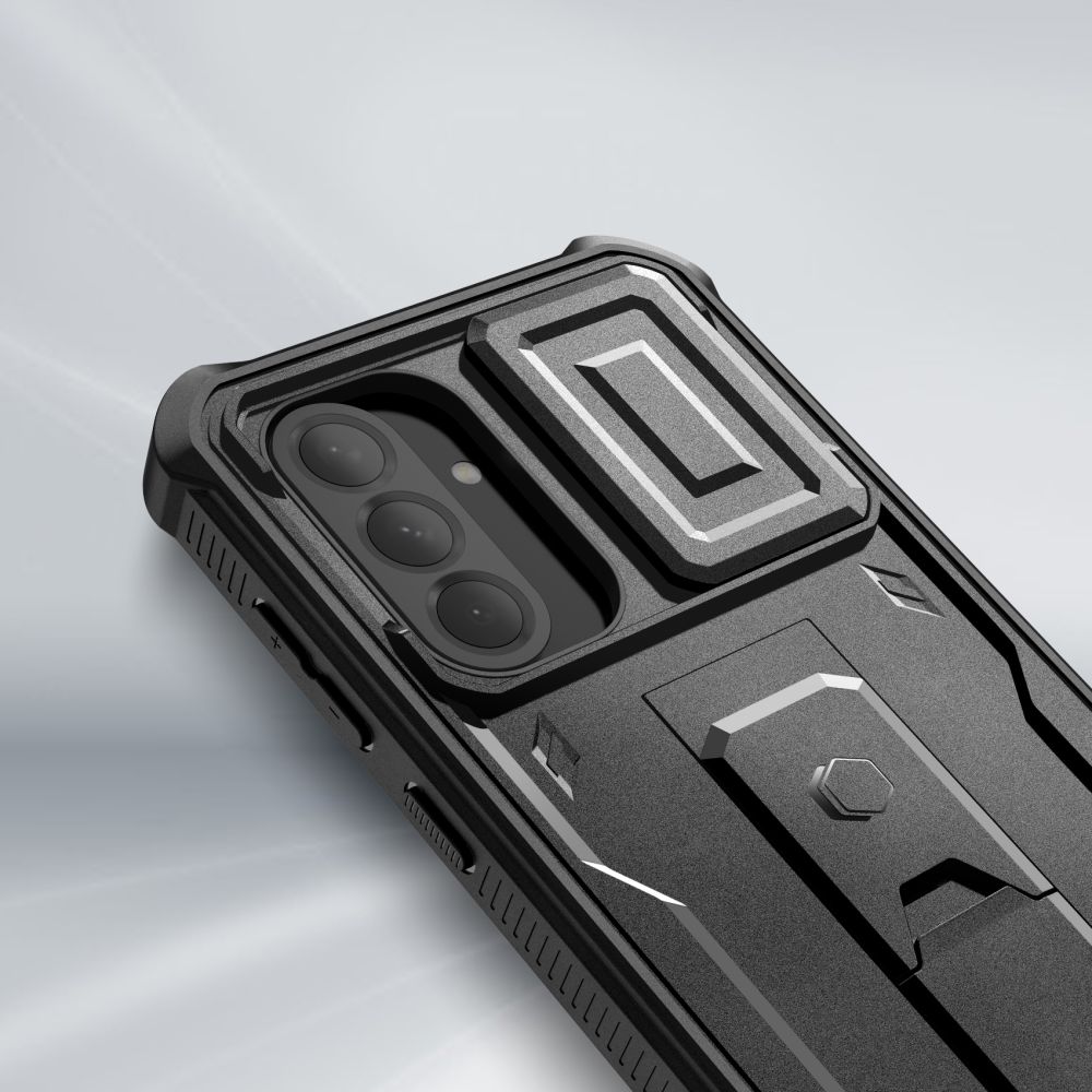 Dėklas Tech-Protect Kevlar Cam+ skirtas Samsung Galaxy A56 5G, juodas