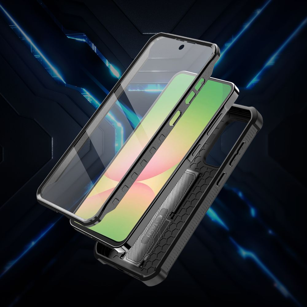 Dėklas Tech-Protect Kevlar Cam+ skirtas Samsung Galaxy A56 5G, juodas