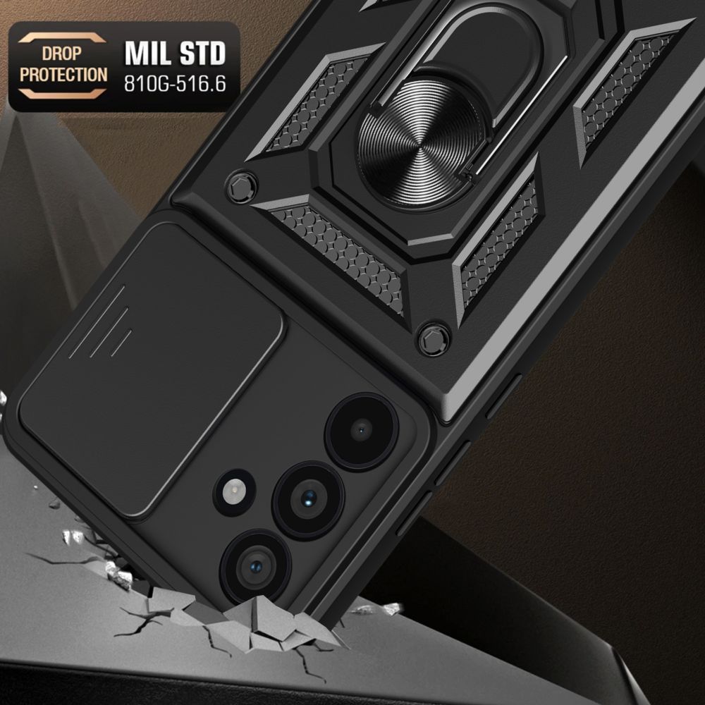 Tech-Protect CamShield Pro dėklas, skirtas Samsung Galaxy A56 5G Juodas
