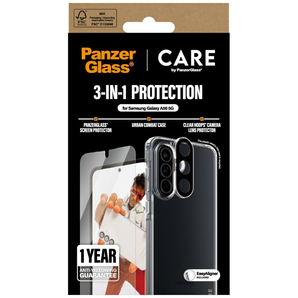 CARE by PanzerGlass Flagship 3in1 apsaugos rinkinys Samsung Galaxy A56 5G