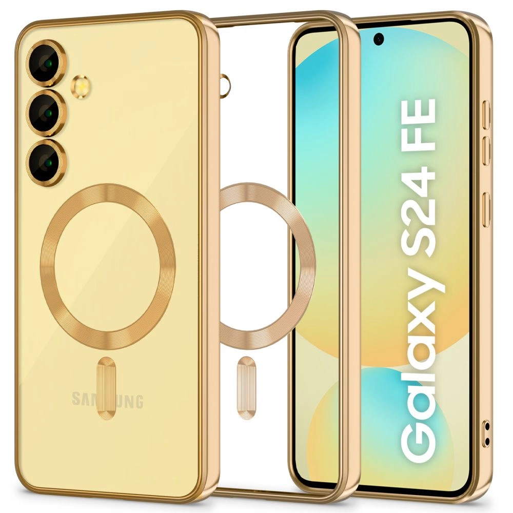 Tech-Protect MagFlex MagSafe case for Samsung Galaxy S24 FE - gold