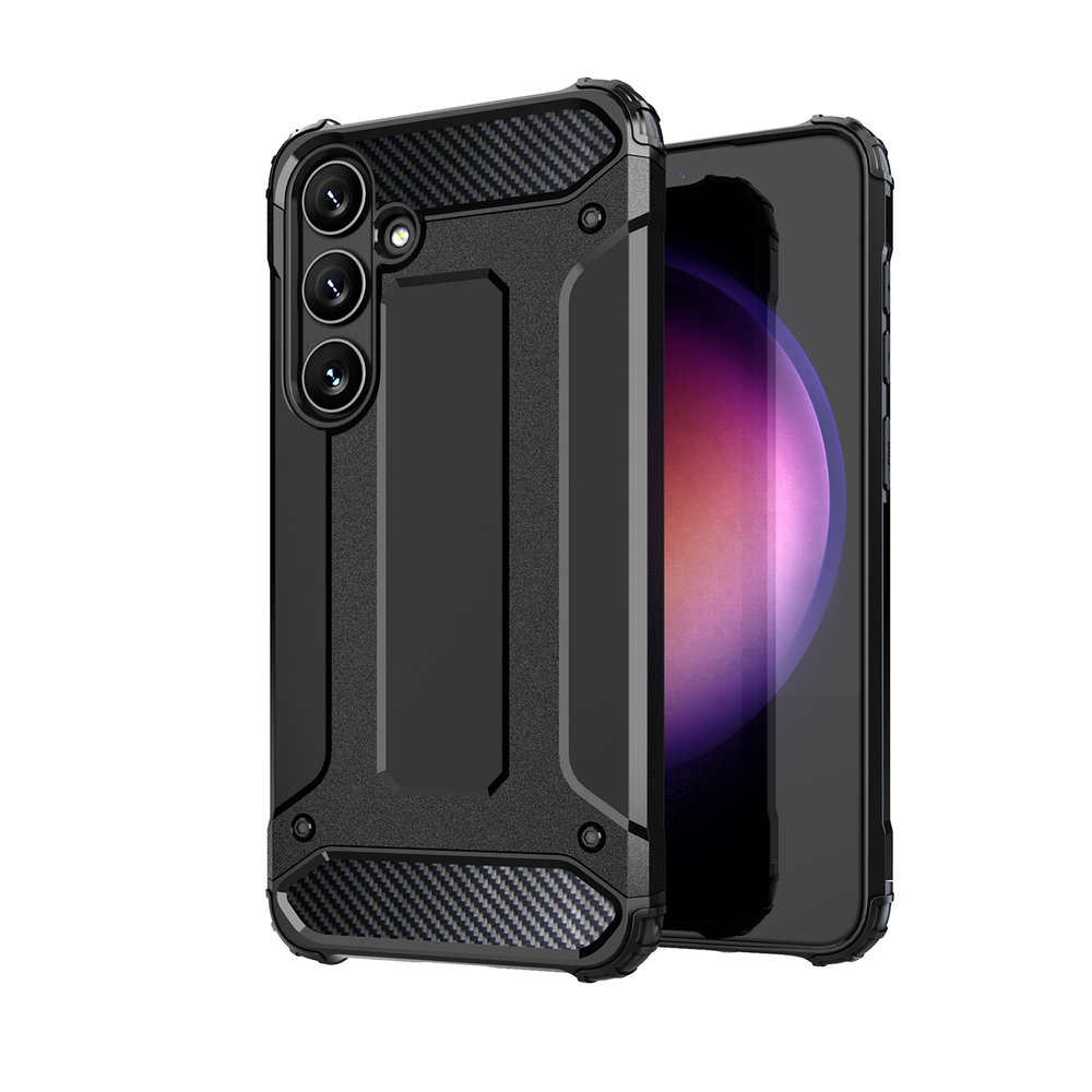 Hybrid Armor Case for Samsung Galaxy S24 FE, Black