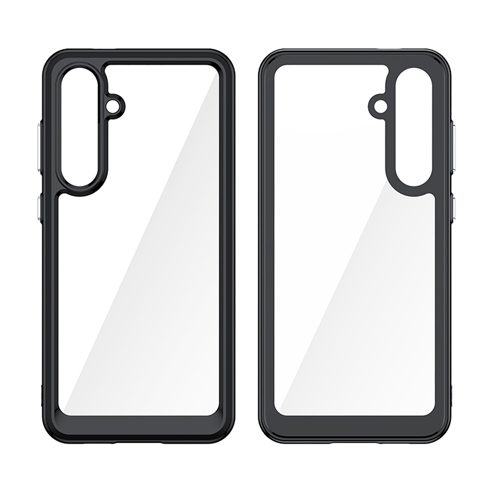 Outer Space Case for Samsung Galaxy S24 FE with Gel Frame, Black