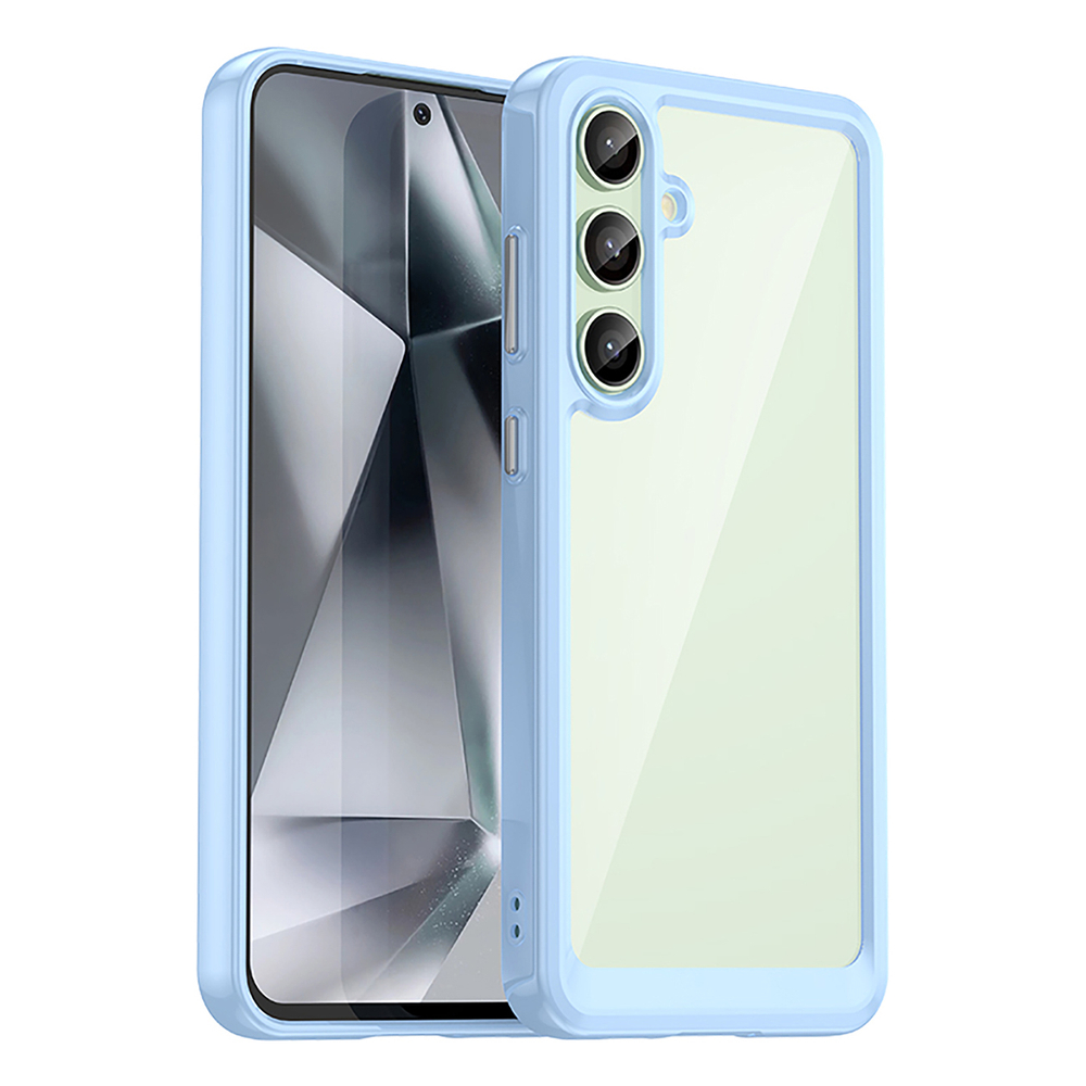 Outer Space Case for Samsung Galaxy S24 FE with Gel Frame, Blue