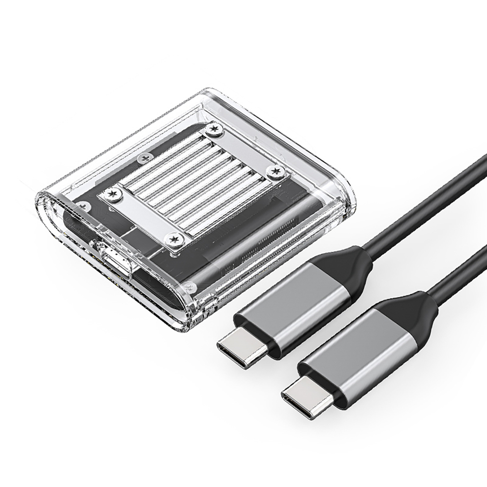 Orico TC20-M2-10G M.2 NVMe SSD išorinis dėklas, skaidrus