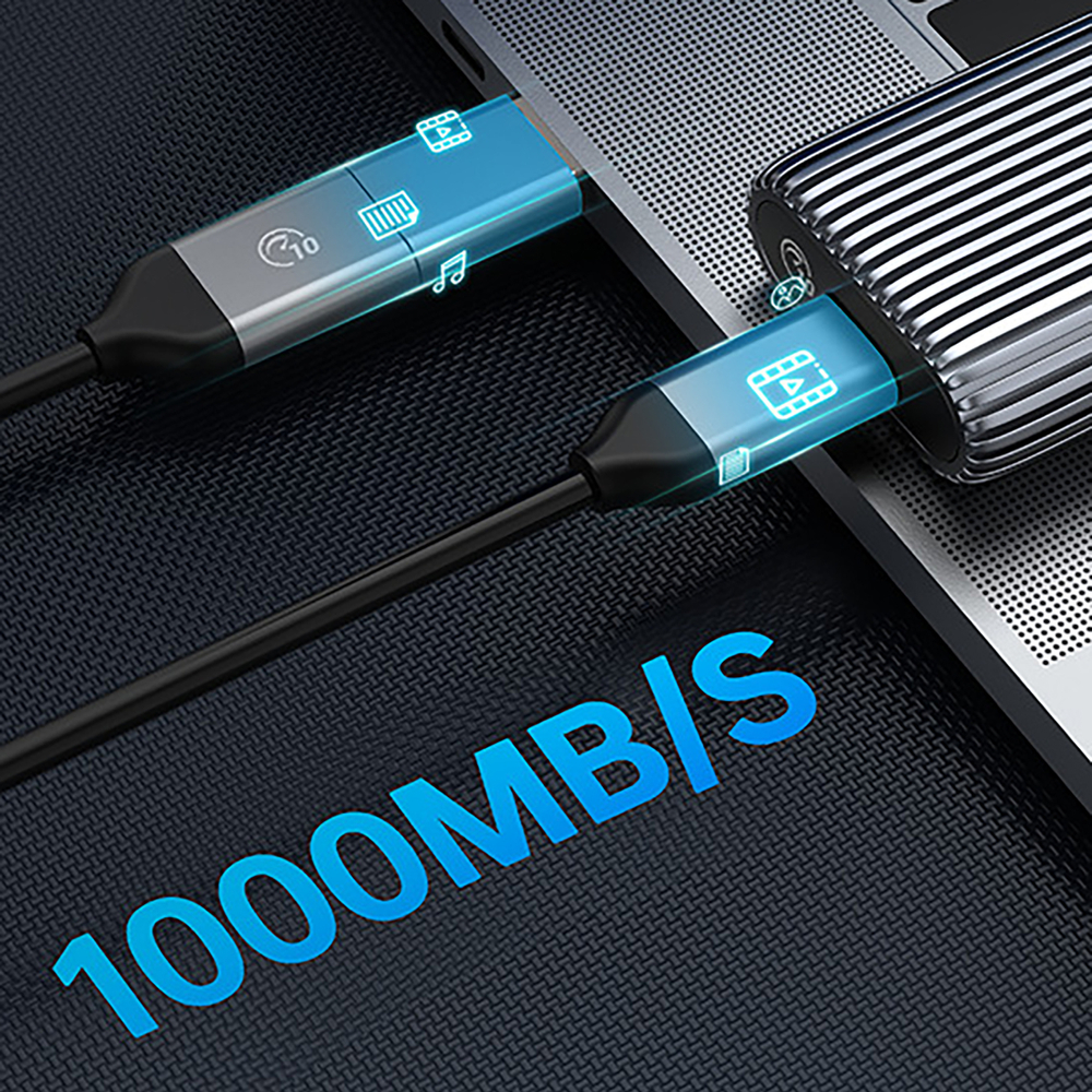 Orico AM2C3-G2 M.2 NVMe SSD išorinis disko dėklas, pilkas