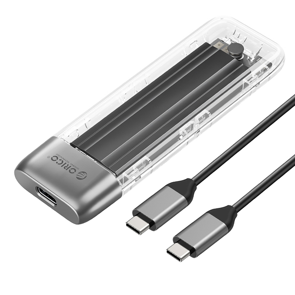 Orico TXM2-C3 išorinis M.2 NVMe SSD diskų dėklas, USB-C 10Gb/s, pilkas