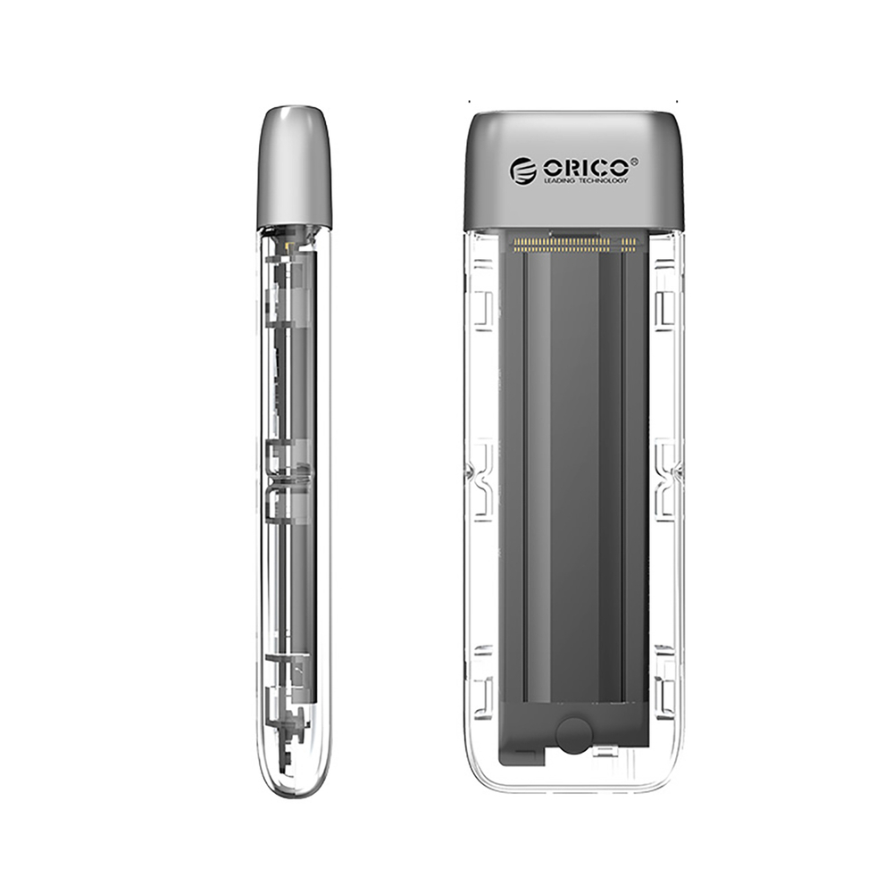 Orico TXM2-C3 išorinis M.2 NVMe SSD diskų dėklas, USB-C 10Gb/s, pilkas