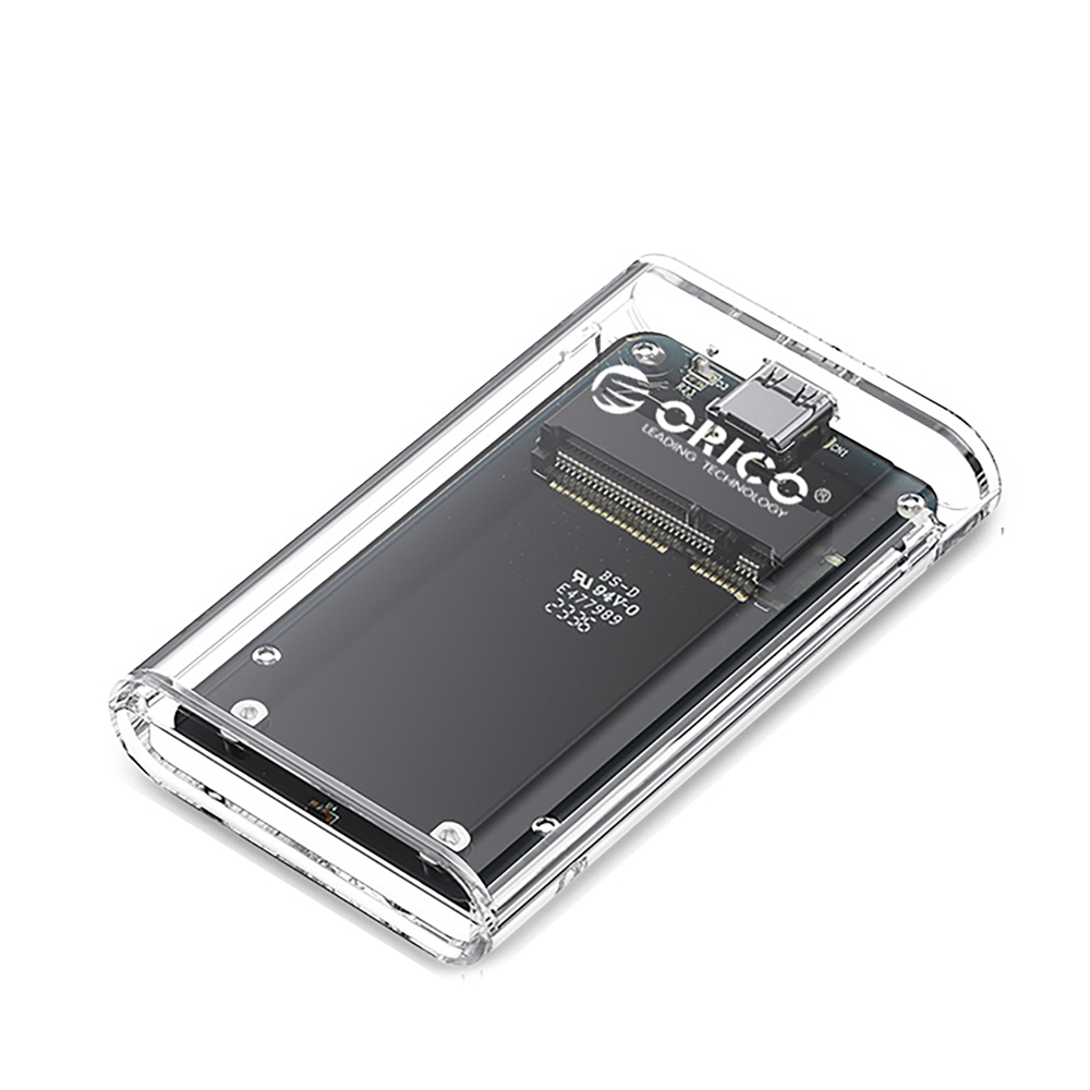 Orico TC10-MS mSATA USB-C 3.2 išorinis disko dėklas, permatomas