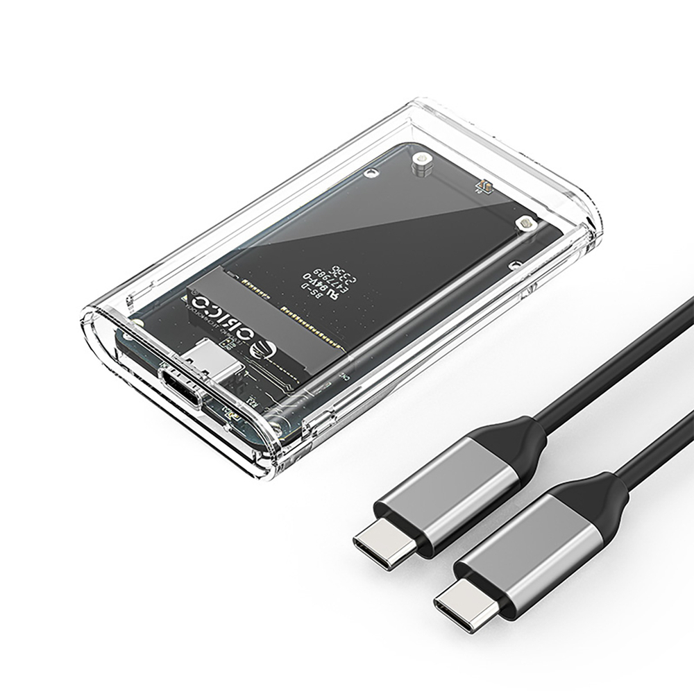 Orico TC10-MS mSATA USB-C 3.2 išorinis disko dėklas, permatomas