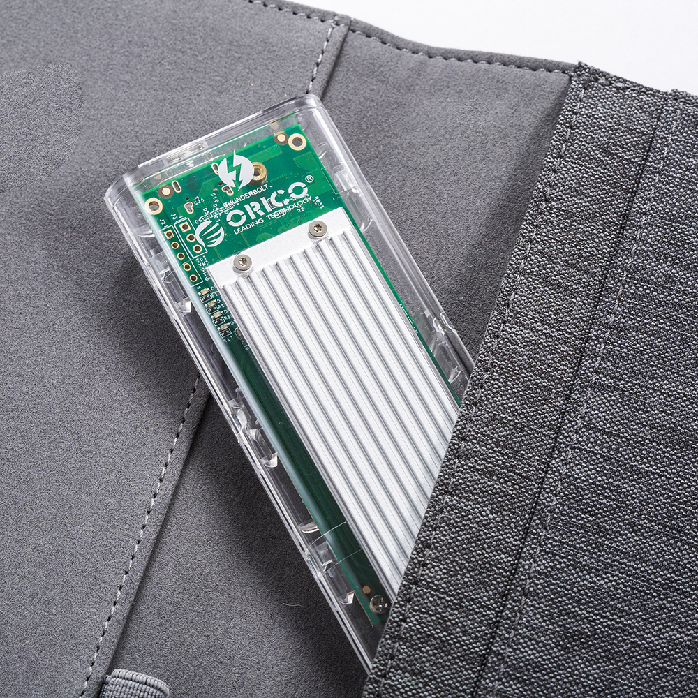 Orico TCM2-C3 M.2 NVMe į USB-C 10Gbps išorinio SSD dėklas, pilkas