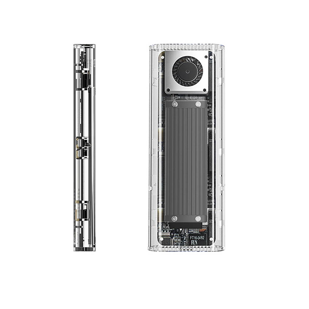 Orico TCM2-G20 M.2 NVMe SSD išorinis dėklas, 20Gbps, sidabrinis/skaidrus