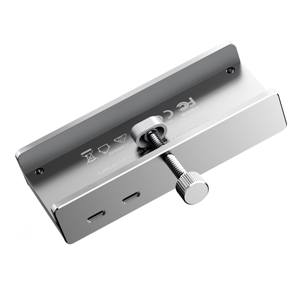 Orico MH5PMM prisegamas USB šakotuvas su USB-C, 2x USB-A, SD/TF, juodas