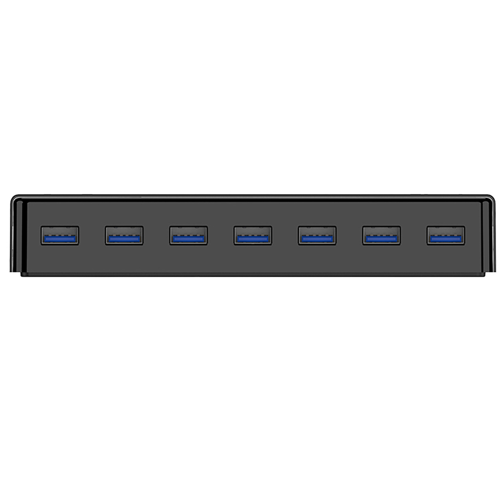 USB šakotuvas Orico H7928-U3-V1, 7x USB-A 3.0, juodas