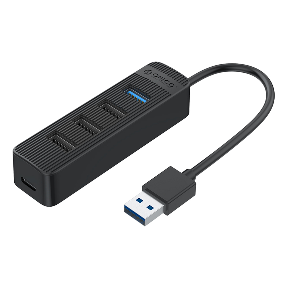 HUB 7-port input: USB-A 3.0 / output: 4x + 3x 2.0 - black