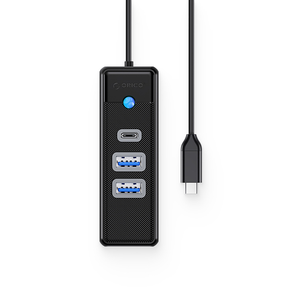 Orico PWC2U-C3 USB-C šakotuvas, 2x USB-A ir 1x USB-C, juodas