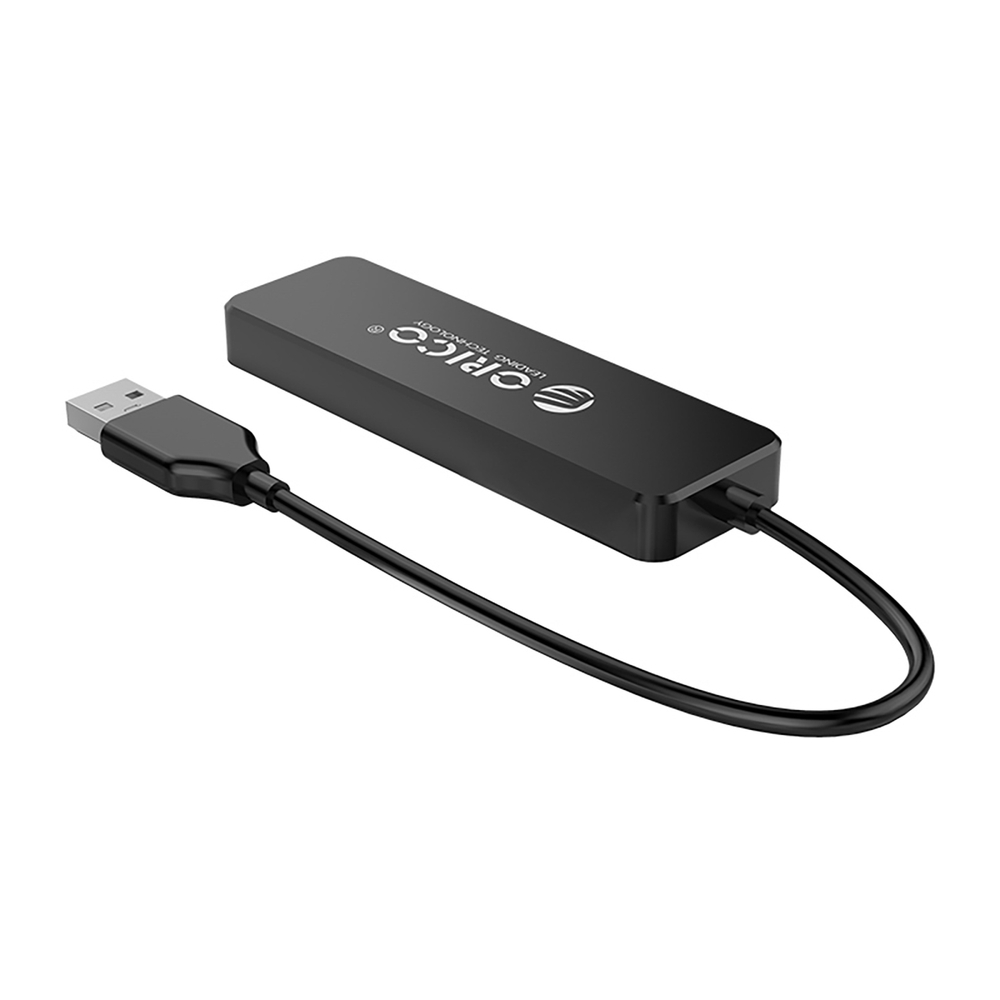 Orico FL01 USB-A Hub with 4x USB 2.0 Ports, Black