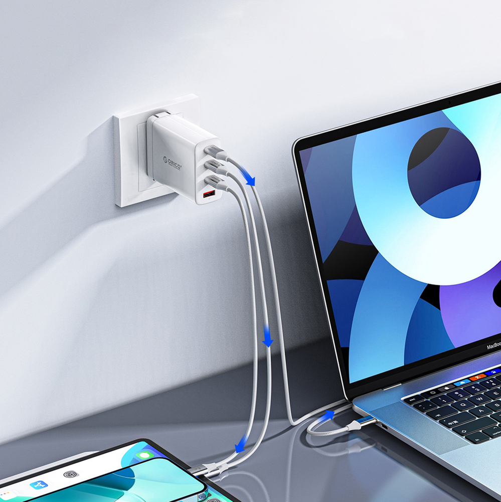 Orico CDX USB-C to USB-C Cable 100W 5A 1m, White