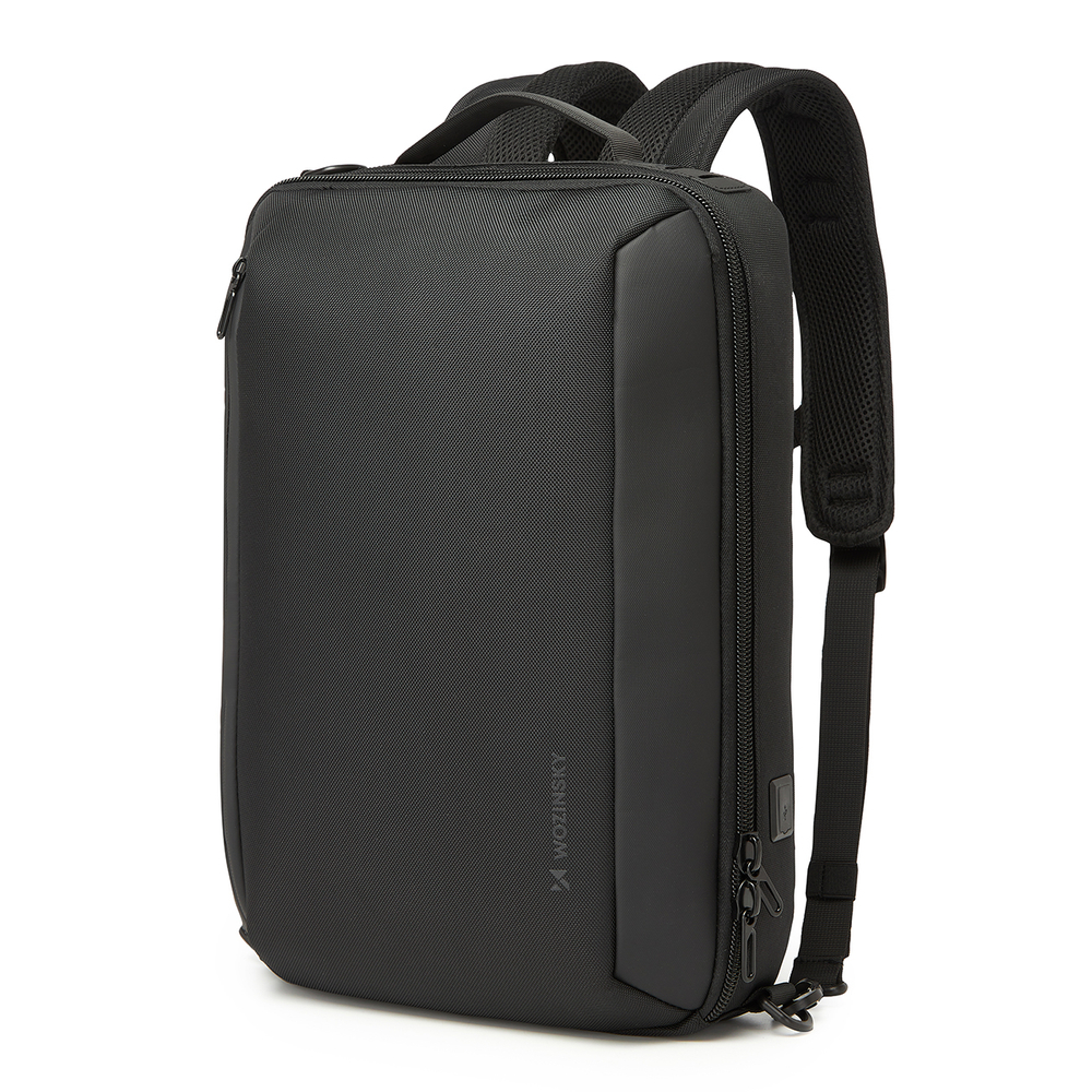 Wozinsky Premium 15.6" nešiojamojo kompiuterio kuprinė ir krepšys, juodas