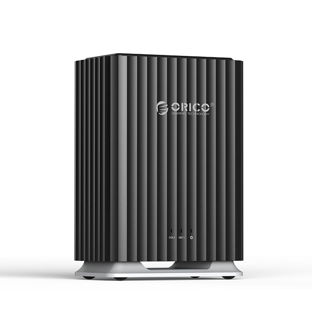 Orico 9728C3 dviejų diskų išorinis dėklas 2.5" / 3.5" HDD/SSD, juodas