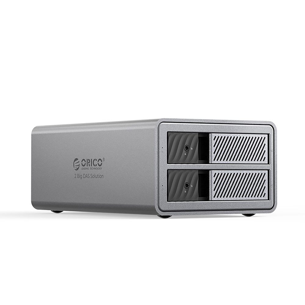 Orico 9828RU3 2-vietų diskų masyvas 2.5"/3.5" SATA HDD/SSD, pilkas