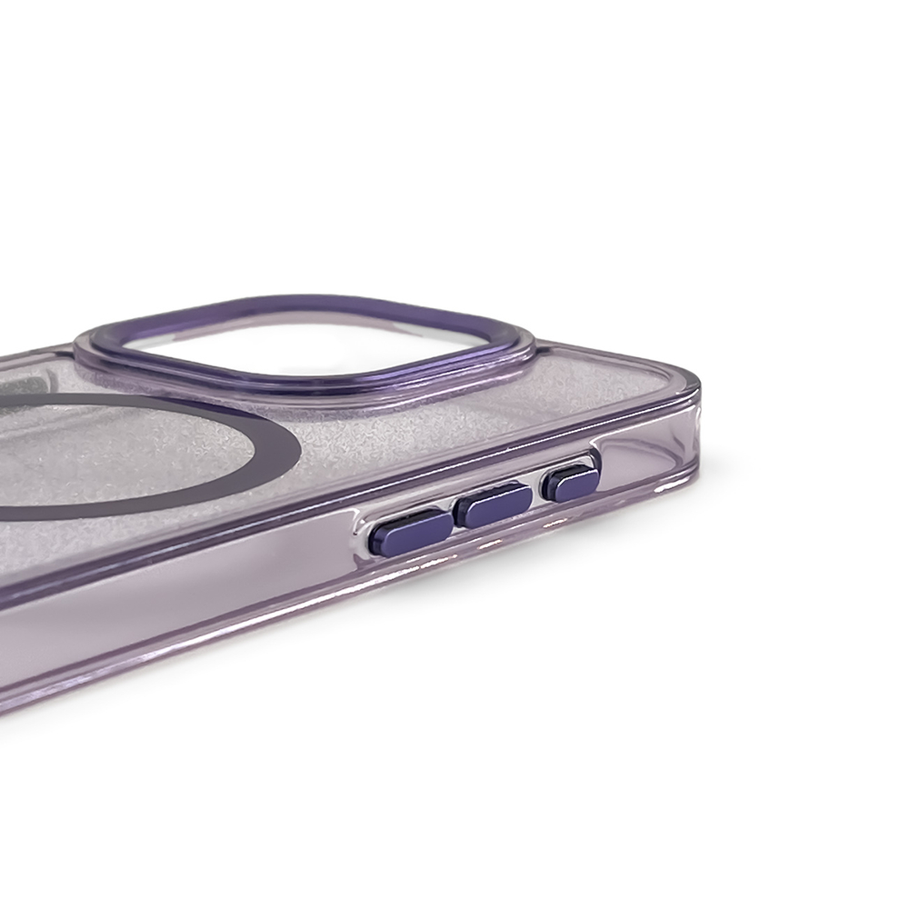 Wozinsky Glitter Case MagSafe for Samsung Galaxy S24 FE, Purple