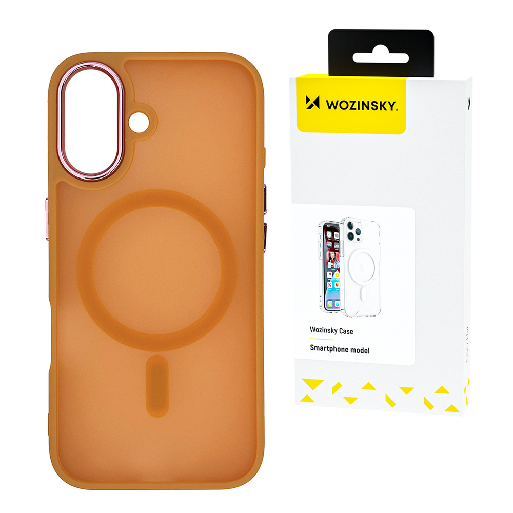 Wozinsky Fashion Case with MagSafe for Samsung Galaxy S24 FE, Orange