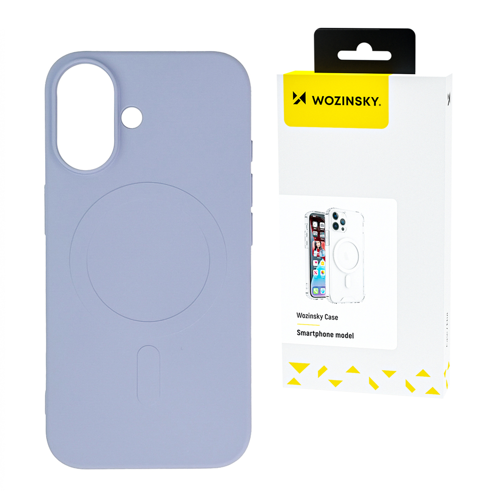 Wozinsky Silicone Case for Samsung Galaxy S24 FE MagSafe Compatible, Purple