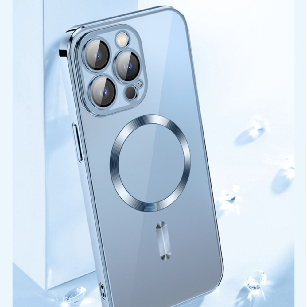 Wozinsky Samsung Galaxy S24 FE Case Electroplated Magsafe, Silver