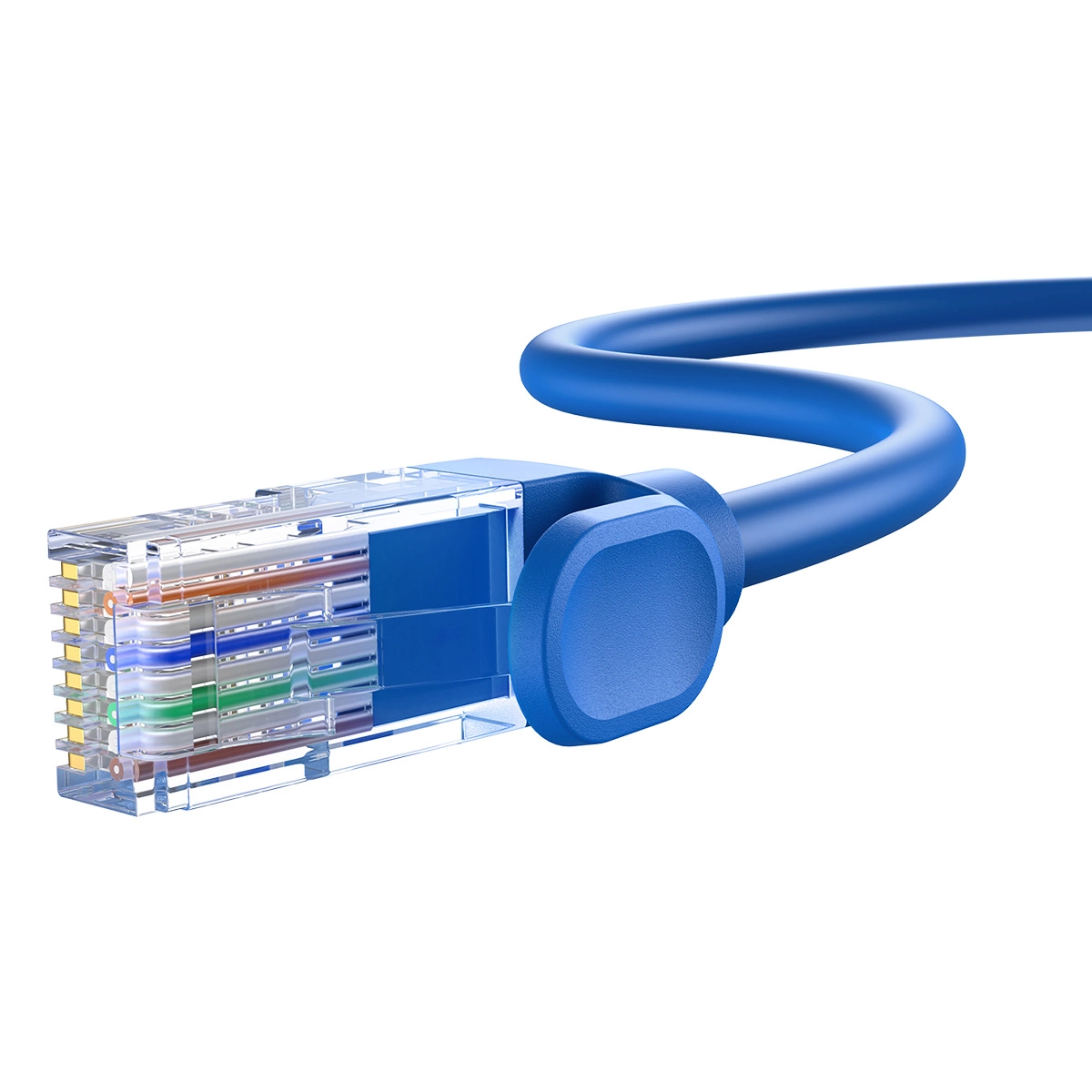 Baseus High Speed Cat 6 RJ-45 1000Mb/s Ethernet cable 5m round - blue