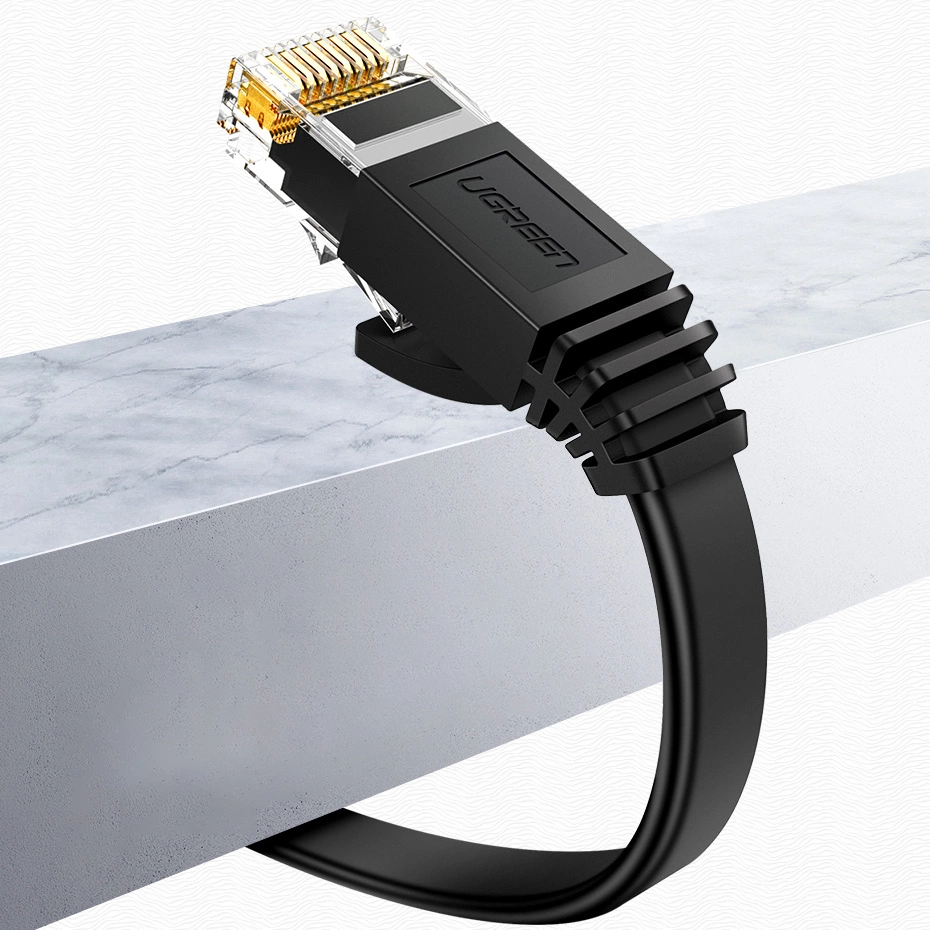 Ugreen NW102 50174 flat LAN Ethernet cable Cat. 6 2m - black