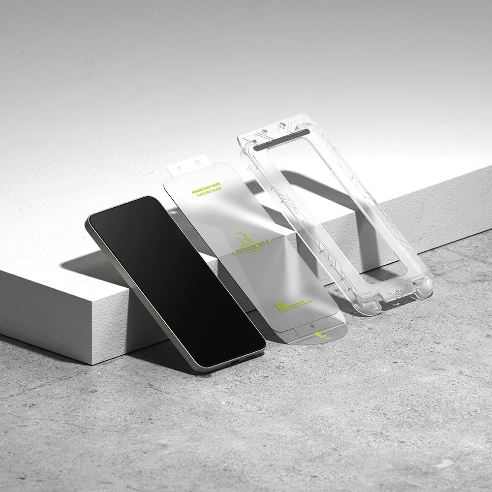Apsauginis stiklas Ringke Easy Slide Samsung Galaxy S25 (2 vnt.), skaidrus
