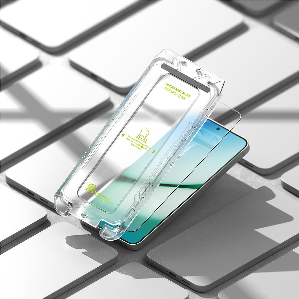 Apsauginis stiklas Ringke Easy Slide Samsung Galaxy S25 (2 vnt.), skaidrus
